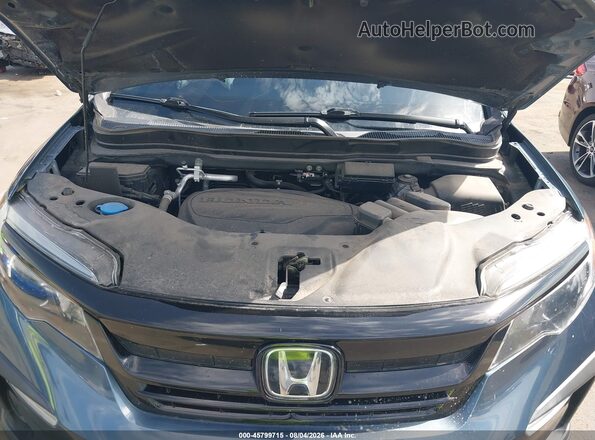 5FNYF5H22NB019114 2022 HONDA PILOT Синий Вид сзади