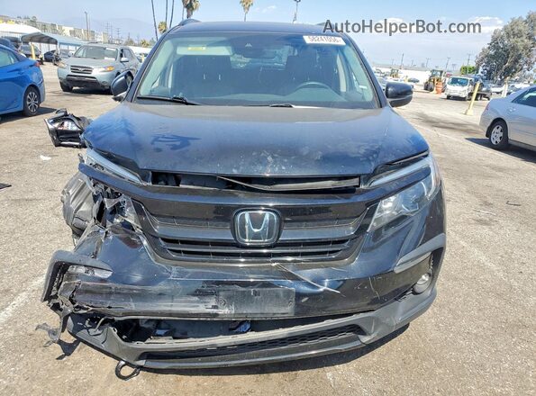 5FNYF5H24NB030342 2022 HONDA PILOT Черный Вид спереди
