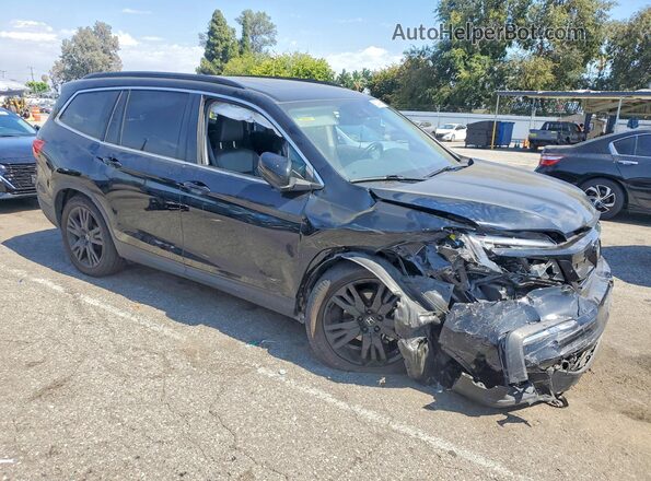 5FNYF5H24NB030342 2022 HONDA PILOT Черный Передняя правая четверть