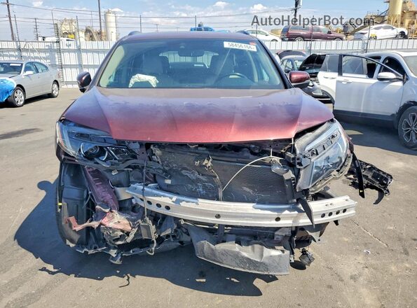 5FNYF5H26NB034456 2022 HONDA PILOT Maroon Widok z przodu