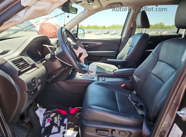 5FNYF5H2XMB027041 2021 HONDA PILOT Серый Вид салона спереди