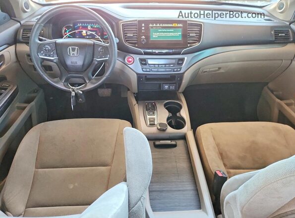 5FNYF5H31MB012596 2021 HONDA PILOT White Առջևի վահանակի տեսք