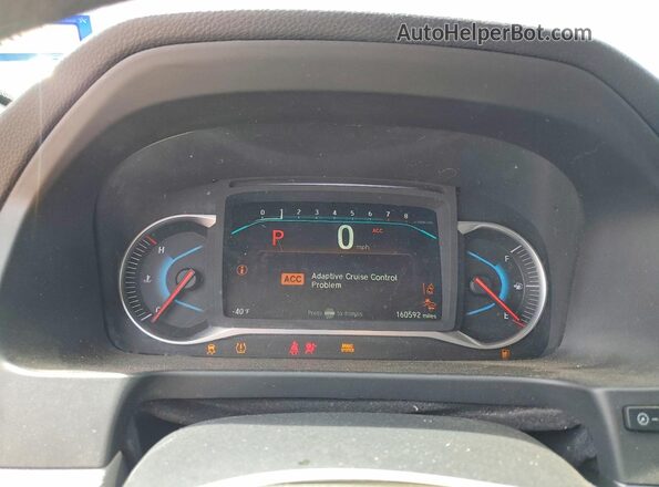 5FNYF5H32KB038461 2019 HONDA PILOT Gray Вид щитка приладів