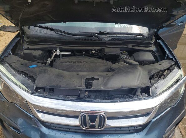 5FNYF5H32MB033537 2021 HONDA PILOT Blue ძრავის განყოფილების ხედი