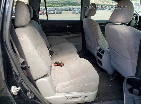5FNYF5H34KB037392 2019 HONDA PILOT Black Vista de los asientos traseros
