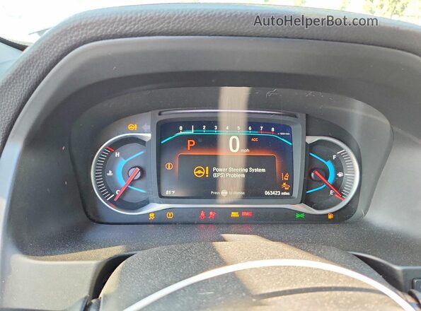 5FNYF5H38LB027563 2020 HONDA PILOT Charcoal Вид щитка приладів