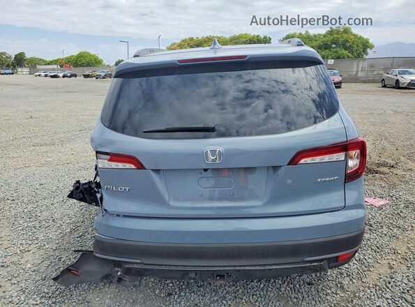 5FNYF5H39NB030653 2022 HONDA PILOT Gray უკანა ხედი