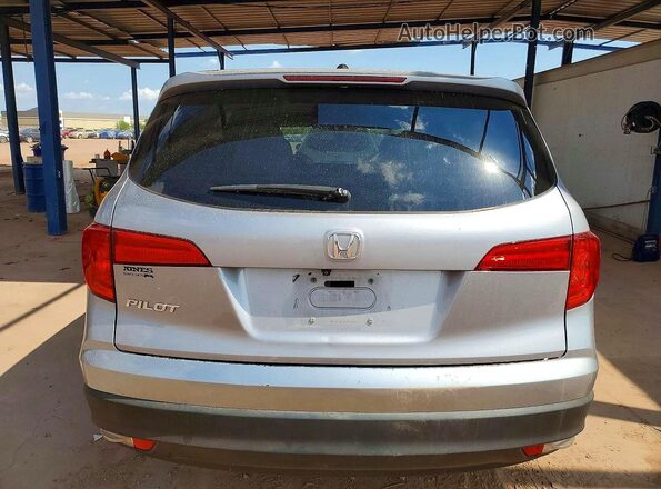 5FNYF5H3XHB016023 2017 HONDA PILOT Silver Вид ззаду