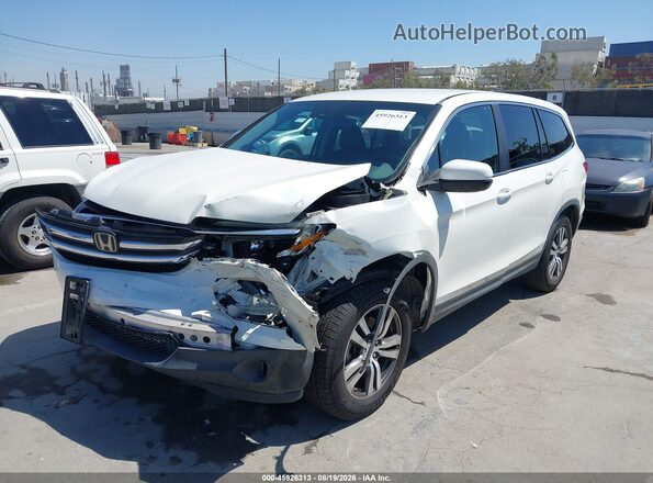 5FNYF5H41JB026664 2018 HONDA PILOT White Առջևի ձախ երեք քառորդ տեսարան