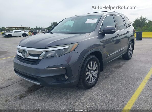 5FNYF5H43LB006600 2020 HONDA PILOT Gray წინა მარცხენა ხედი სამი მეოთხედიდან