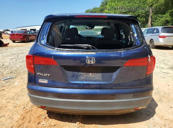 5FNYF5H45JB000360 2018 HONDA PILOT Blue Rear view