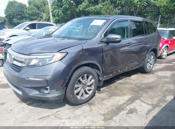 5FNYF5H45KB001090 2019 HONDA PILOT Gray Առջևի ձախ երեք քառորդ տեսարան