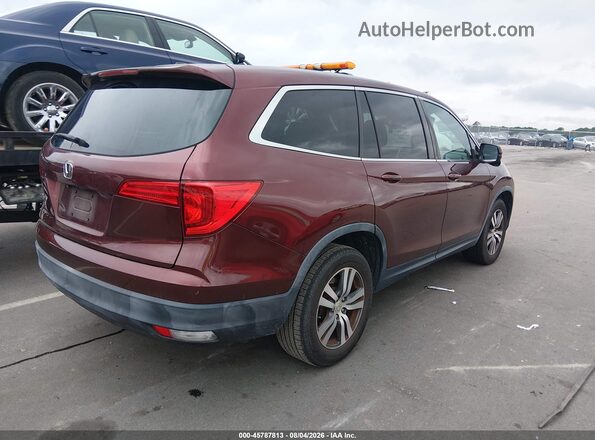 5FNYF5H47JB007472 2018 HONDA PILOT Burgundy უკანა მარჯვენა