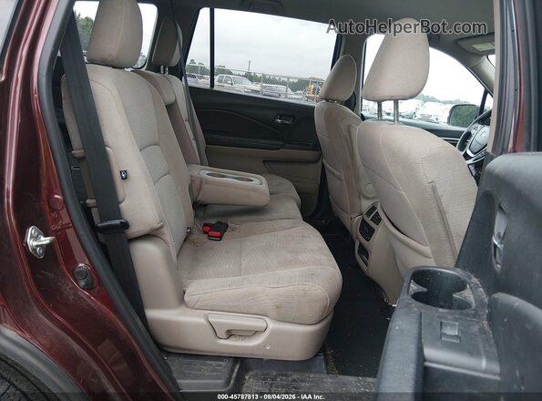 5FNYF5H47JB007472 2018 HONDA PILOT Burgundy VIN კოდის სტიკერის ხედი