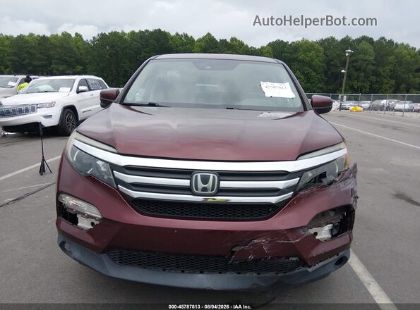 5FNYF5H47JB007472 2018 HONDA PILOT Burgundy ხელსაწყოთა პანელის ხედი