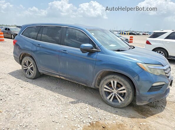 5FNYF5H50JB015101 2018 HONDA PILOT Blue Front right