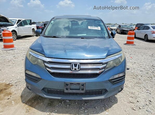 5FNYF5H50JB015101 2018 HONDA PILOT Blue Front view