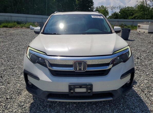 5FNYF5H50KB006626 2019 HONDA PILOT Белый Вид спереди