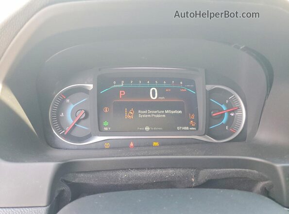 5FNYF5H50KB006626 2019 HONDA PILOT Белый Вид щитка приборов