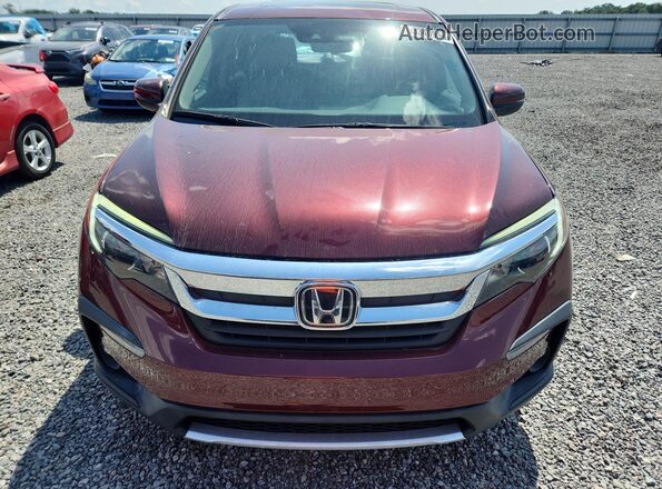 5FNYF5H50LB009172 2020 HONDA PILOT Red წინა ხედი