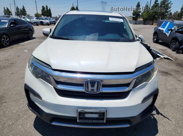 5FNYF5H51KB025928 2019 HONDA PILOT Белый Вид спереди
