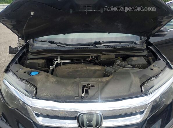 5FNYF5H51MB003253 2021 HONDA PILOT Black ძრავის განყოფილების ხედი