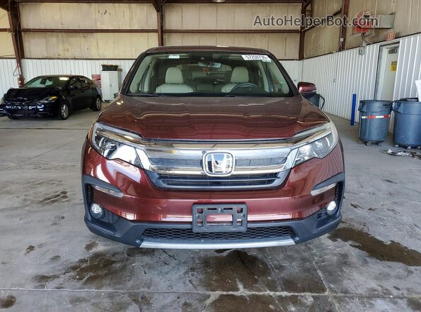 5FNYF5H51MB010770 2021 HONDA PILOT Темно-бордовый Вид спереди