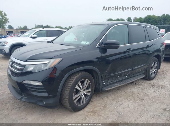 5FNYF5H52HB040334 2017 HONDA PILOT Black წინა მარცხენა ხედი სამი მეოთხედიდან
