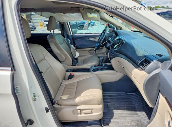 5FNYF5H52KB007258 2019 HONDA PILOT White Widok wnętrza z przodu