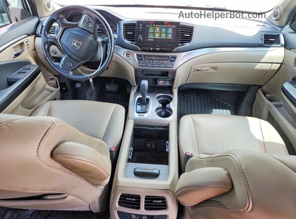 5FNYF5H52KB007258 2019 HONDA PILOT White Widok deski rozdzielczej