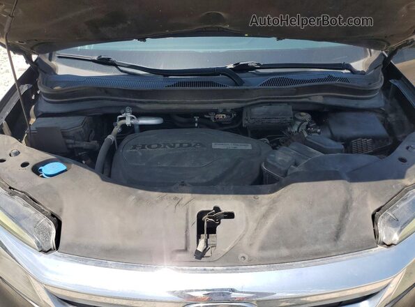 5FNYF5H52KB036050 2019 HONDA PILOT Black Engine compartment view