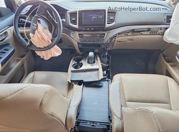 5FNYF5H53HB032873 2017 HONDA PILOT White წინა პანელის ხედი