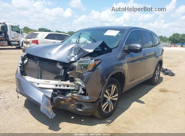5FNYF5H53HB034350 2017 HONDA PILOT Gray Передня ліва чверть
