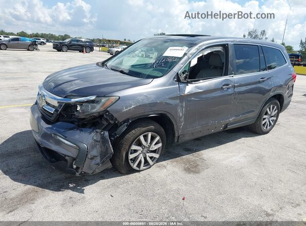 5FNYF5H53MB002525 2021 HONDA PILOT Gray Передня ліва чверть
