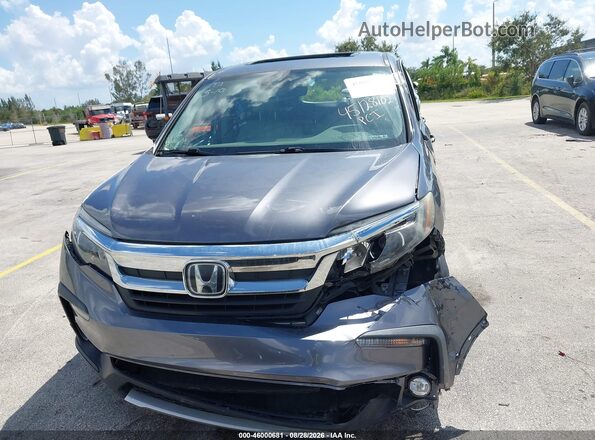 5FNYF5H53MB002525 2021 HONDA PILOT Gray Вид спереду