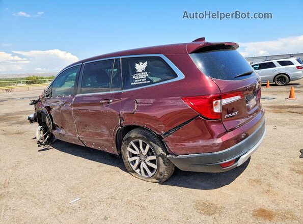 5FNYF5H53MB043124 2021 HONDA PILOT Burgundy Rear left
