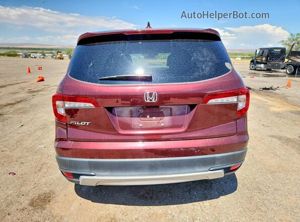 5FNYF5H53MB043124 2021 HONDA PILOT Burgundy Rear view