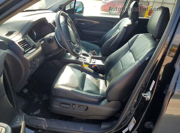 5FNYF5H54HB042943 2017 HONDA PILOT Black Widok wnętrza z przodu