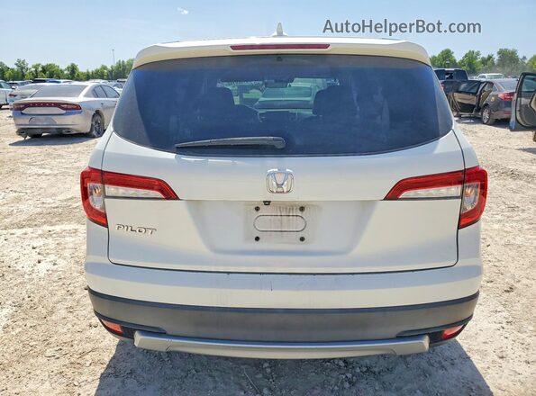 5FNYF5H54KB017600 2019 HONDA PILOT White უკანა ხედი