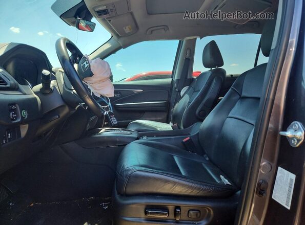 5FNYF5H54NB036314 2022 HONDA PILOT Gray Вид салону спереду