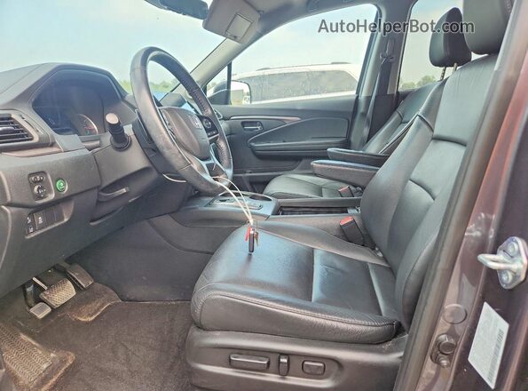 5FNYF5H54NB037771 2022 HONDA PILOT Gray Вид салону спереду