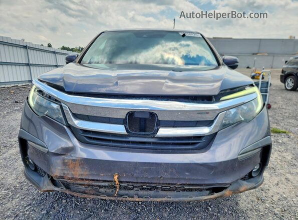 5FNYF5H55KB007836 2019 HONDA PILOT Gray Front view