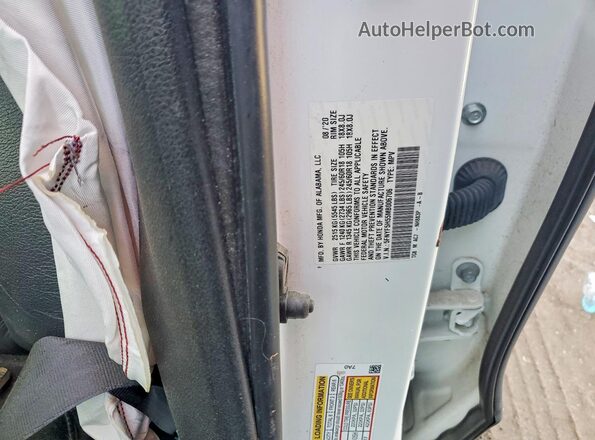 5FNYF5H55MB006706 2021 HONDA PILOT White Widok komory silnika