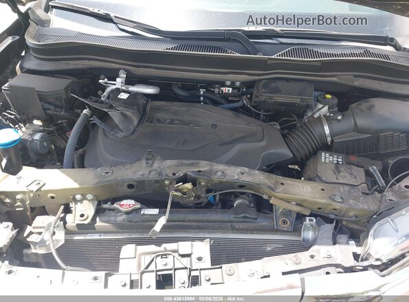 5FNYF5H56NB010037 2022 HONDA PILOT Black Вид ззаду