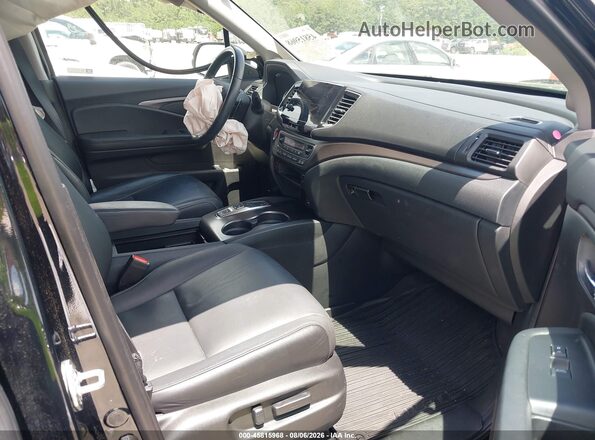5FNYF5H56NB010037 2022 HONDA PILOT Black Вид салону спереду