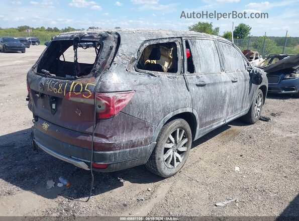 5FNYF5H57KB002900 2019 HONDA PILOT Maroon Tył prawy