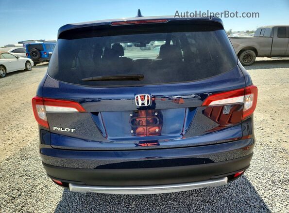 5FNYF5H57LB012781 2020 HONDA PILOT Blue Вид ззаду