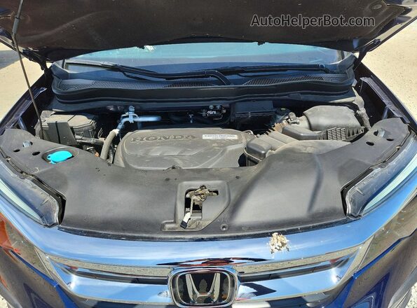 5FNYF5H57LB012781 2020 HONDA PILOT Blue Вид підкапотного простору