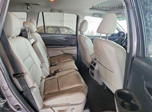 5FNYF5H58JB014133 2018 HONDA PILOT Gray Вид задньої частини салону