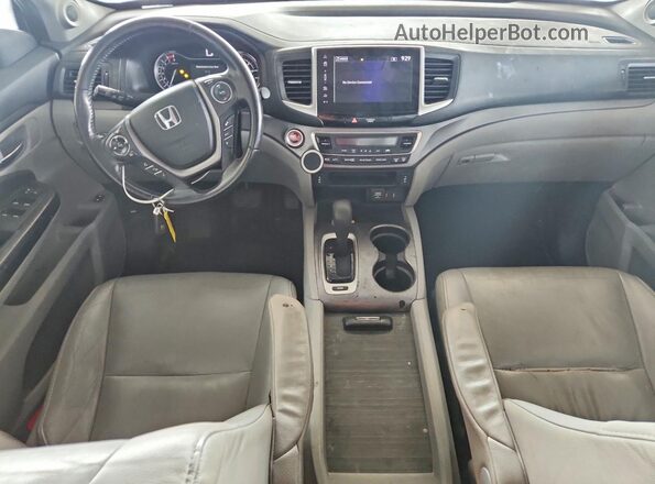 5FNYF5H58JB014133 2018 HONDA PILOT Gray Вид панелі приладів